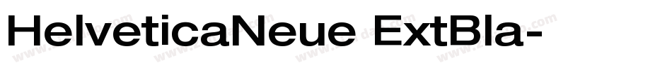HelveticaNeue ExtBla字体转换